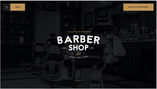 barber shop wordpress theme