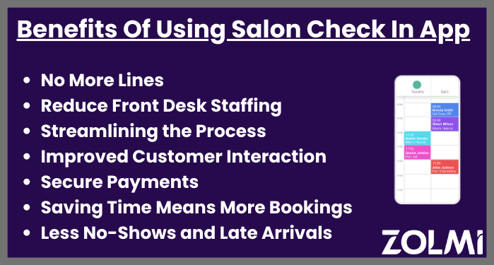 Benefits of using salon check in app