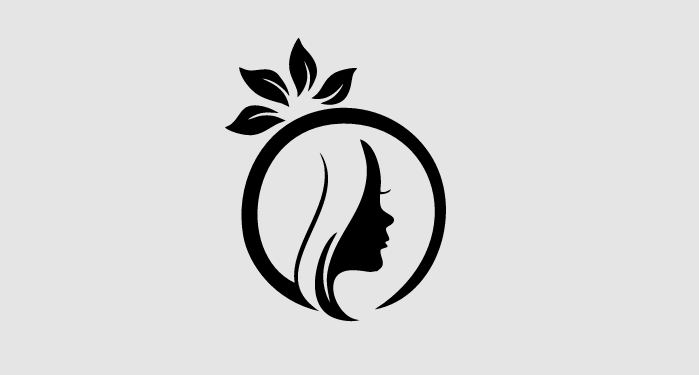 Black hair salon logo example
