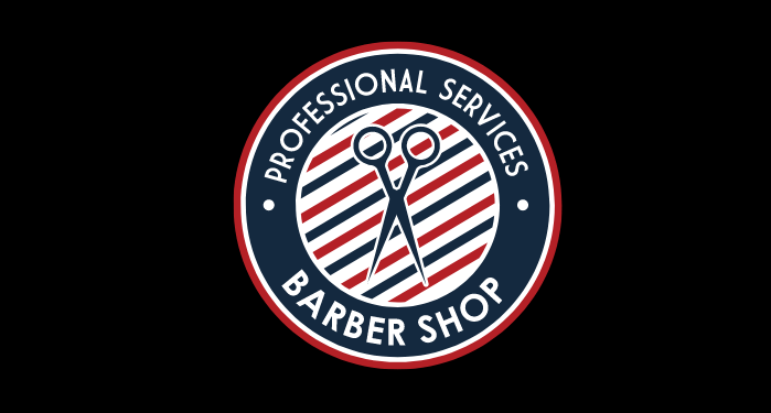 Classic barber shop logo