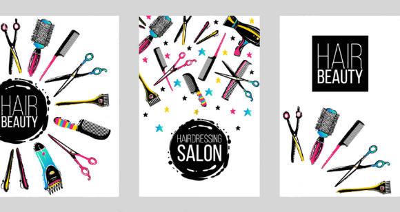 Cool hair stylist business cards