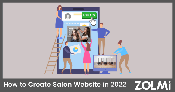 create salon website