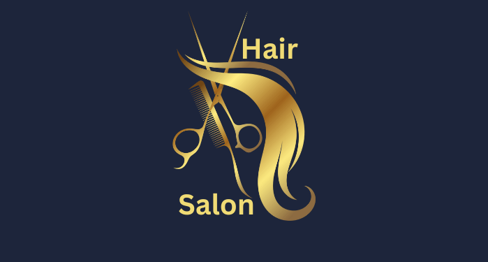 Creative hair salon logo example