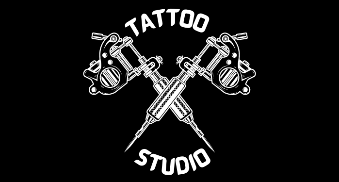 Creative tattoo shop logo