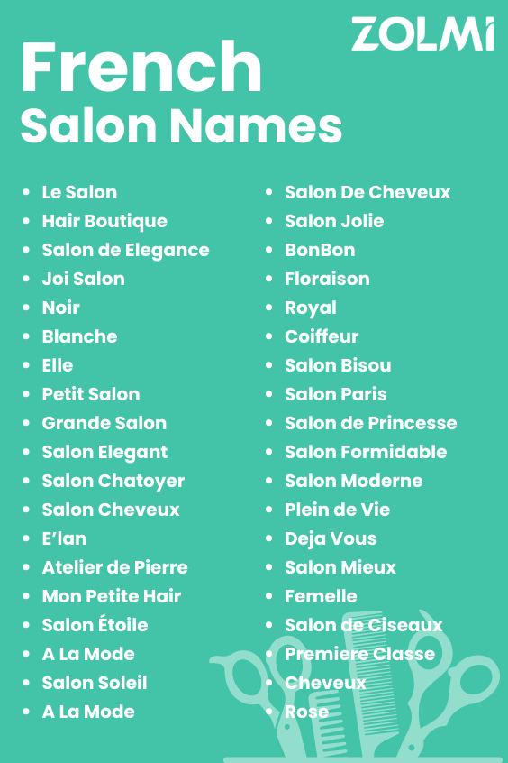 French salon names examples