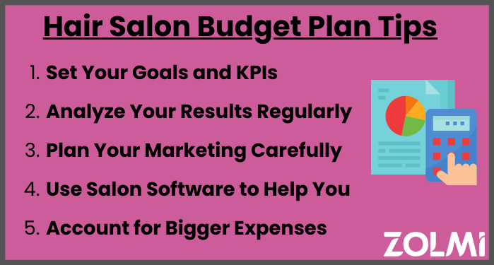 Hair salon budget plan tips