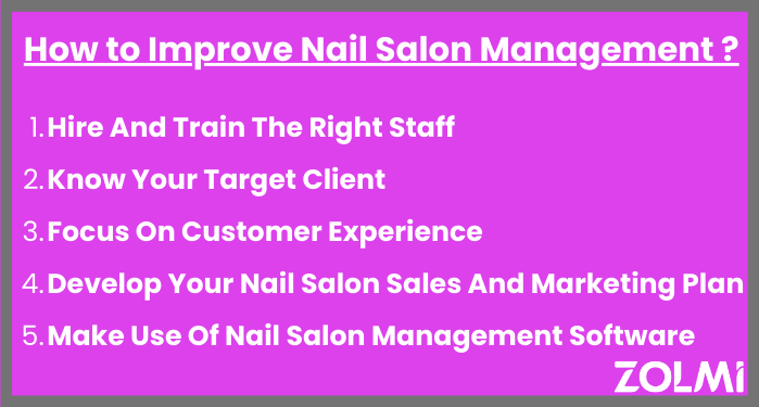 How to improve nail salon management ?