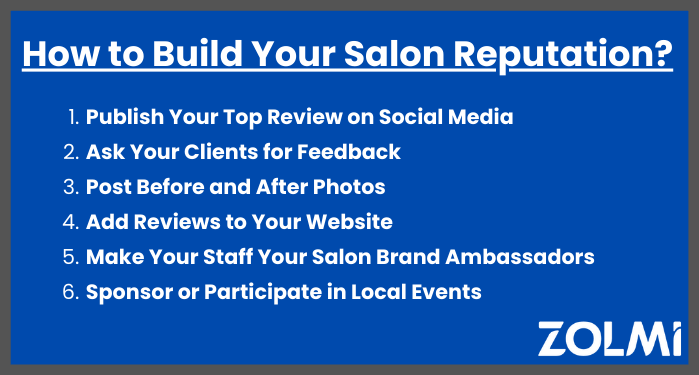 how to build your salon reputation