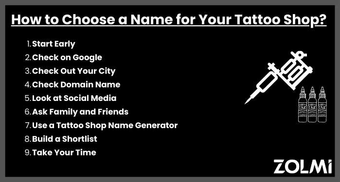 How to choose a name for your tattoo sShop
