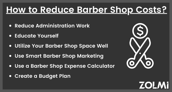 How to reduce barber shop costs