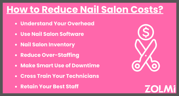 How to reduce nail salon costs