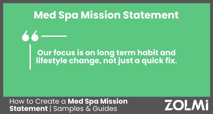 med-spa-mission-statement