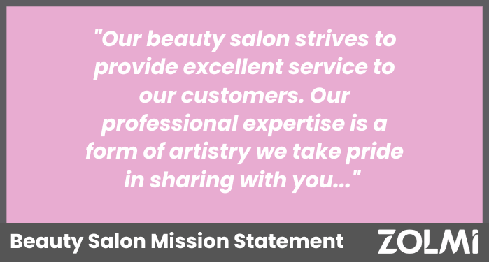 How to Create Beauty Salon Mission Statement in 2024 | Examples | zolmi.com
