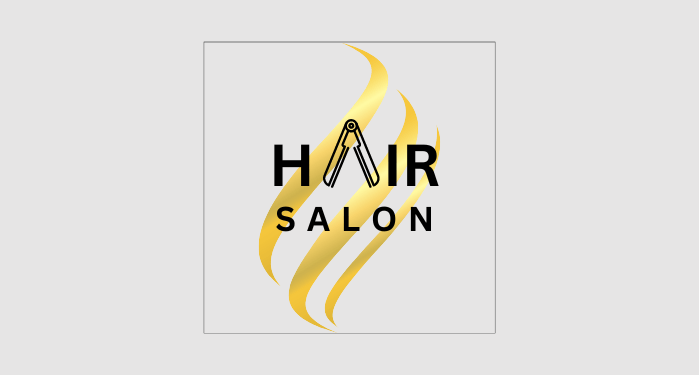 Modern hair salon logo example