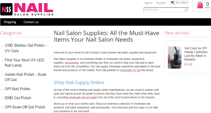 Nail Salon Supplies