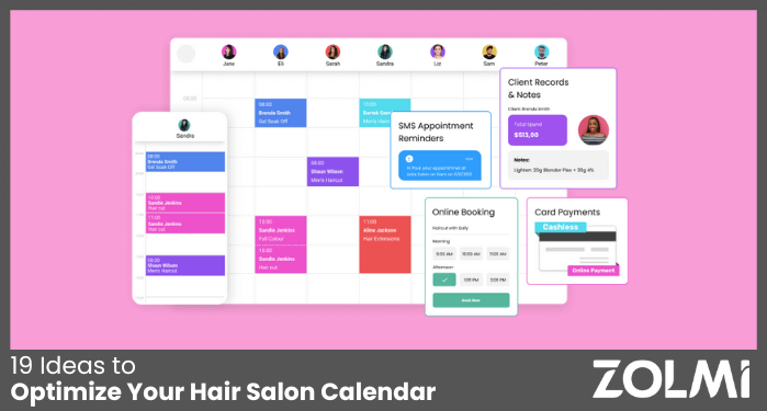 Optimize salon calendar