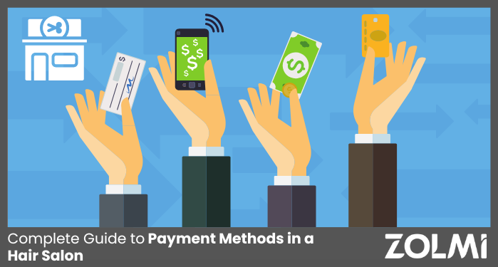 Payment methods in a salon