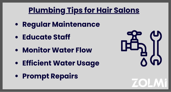 Plumbing tips for hair salons