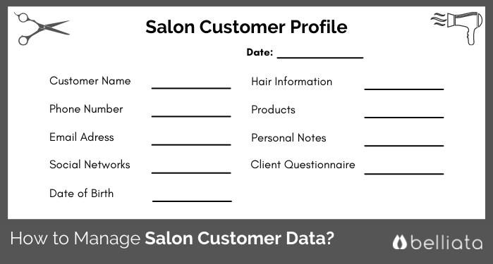 Salon customer data