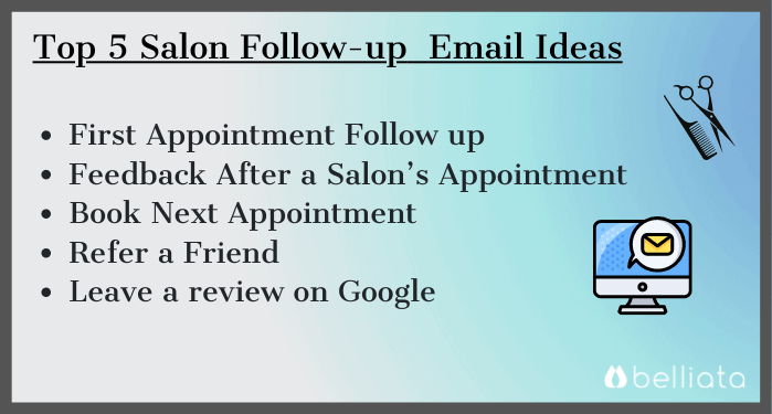 salon follow-up email ideas