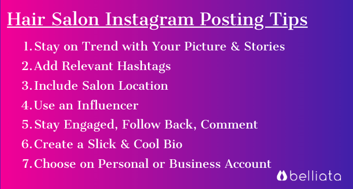 salon instagram posting tips
