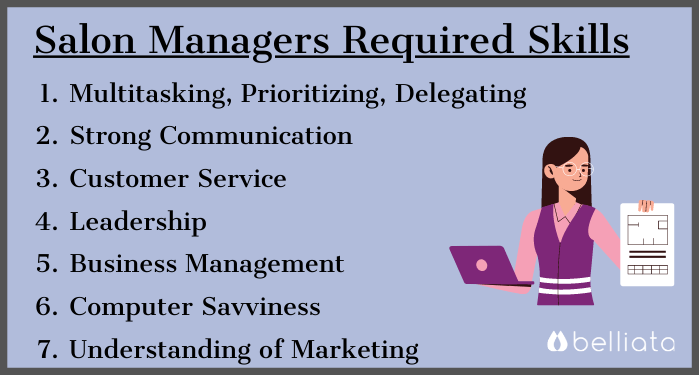 Salon managers required skills