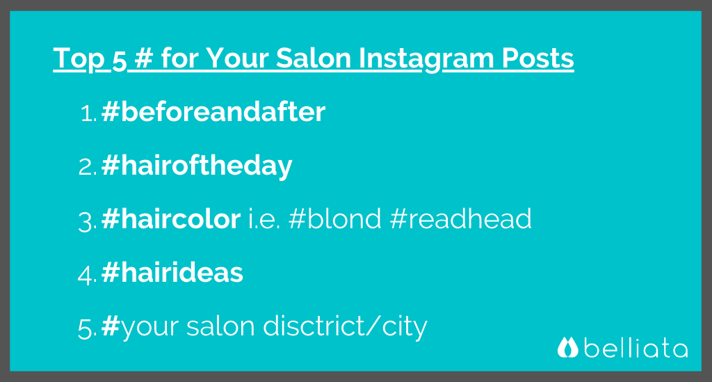 Salon Instagram Hashtags
