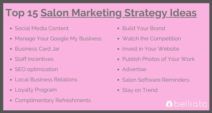 salon marketing strategy ideas