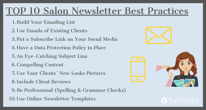 salon newsletter best practices