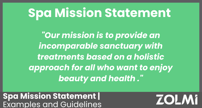 Spa Mission Statement