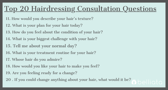 top hairdressing consultation questions 2