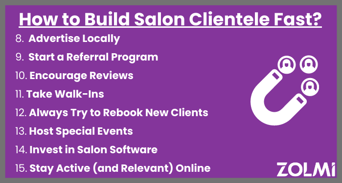 How to build salon clientele fast