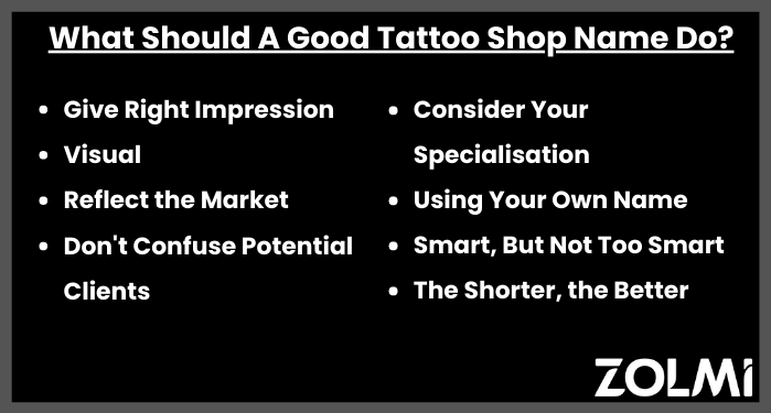 What should a good tattoo shop name do
