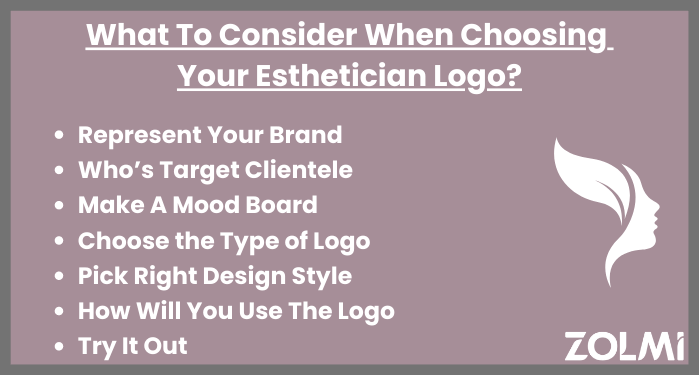 What to consider when choosing your esthetician logo?